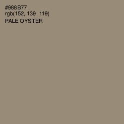#988B77 - Pale Oyster Color Image